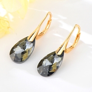 Show details for Featured Black Copper or Brass Dangle Earrings with Full Guarantee