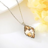 Show details for Copper or Brass Yellow Pendant Necklace at Super Low Price