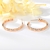 Picture of Rose Gold Plated Cubic Zirconia Big Hoop Earrings from Certified Factory