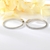 Picture of Affordable Platinum Plated White Huggie Earrings from Trust-worthy Supplier