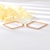 Picture of Trendy White Rose Gold Plated Huggie Earrings with No-Risk Refund
