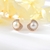 Picture of Recommended White Rose Gold Plated Big Stud Earrings from Top Designer