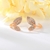 Picture of Leaf Rose Gold Plated Big Stud Earrings with 3~7 Day Delivery