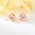 Picture of 925 Sterling Silver Rose Gold Plated Big Stud Earrings with Unbeatable Quality