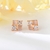 Picture of Eye-Catching White Cubic Zirconia Big Stud Earrings with Member Discount