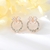 Picture of Charming White Bow Big Stud Earrings As a Gift