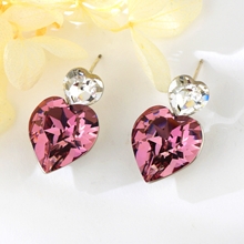Show details for Featured Pink Copper or Brass Dangle Earrings with Full Guarantee