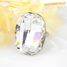Show details for Fashion Swarovski Element Platinum Plated Fashion Ring