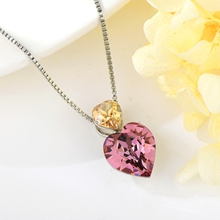 Show details for Love & Heart Small Pendant Necklace at Factory Price