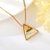 Picture of Geometric Swarovski Element Pendant Necklace in Exclusive Design
