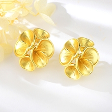 Show details for Nickel Free Zinc Alloy Plain Big Stud Earrings with No-Risk Refund