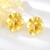 Picture of Nickel Free Zinc Alloy Plain Big Stud Earrings with No-Risk Refund