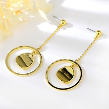 Show details for Zinc Alloy Gold Plated Dangle Earrings from Certified Factory