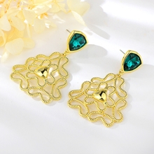 Show details for Dubai Artificial Crystal Dangle Earrings with Fast Delivery