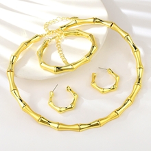 Show details for Recommended Gold Plated Dubai 3 Piece Jewelry Set from Top Designer
