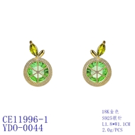Picture of Famous Big Cubic Zirconia Big Stud Earrings