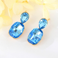 Show details for Good Quality Swarovski Element Copper or Brass Dangle Earrings