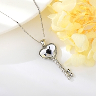 Show details for Copper or Brass Love & Heart Collar Necklace at Great Low Price