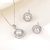 Picture of 925 Sterling Silver Platinum Plated 2 Piece Jewelry Set at Great Low Price