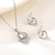 Picture of Inexpensive 925 Sterling Silver Cubic Zirconia 2 Piece Jewelry Set from Reliable Manufacturer