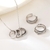 Picture of Great Value White 925 Sterling Silver 2 Piece Jewelry Set from Reliable Manufacturer