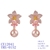 Picture of Featured Pink Flowers & Plants Dangle Earrings with Low Cost