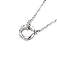 Picture of Platinum Plated Party Pendant Necklace with Wow Elements