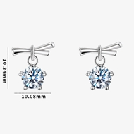 Picture of Shop Platinum Plated Cute Small Hoop Earrings with Wow Elements