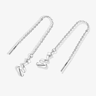 Picture of Shop 999 Sterling Silver Irregular Small Hoop Earrings with Wow Elements