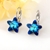 Picture of Holiday Platinum Plated Dangle Earrings with Full Guarantee