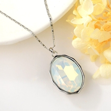 Show details for Delicate Geometric Copper or Brass Pendant Necklace