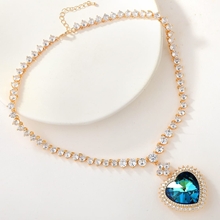 Show details for Nickel Free Rose Gold Plated Swarovski Element Pendant Necklace with No-Risk Refund