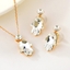Show details for Unique Swarovski Element Irregular 2 Piece Jewelry Set