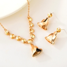 Show details for Latest Irregular Rose Gold Plated 2 Piece Jewelry Set