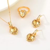 Show details for Brand New Yellow Copper or Brass 3 Piece Jewelry Set Factory Supply