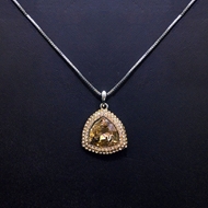 Show details for Recommended Platinum Plated Cubic Zirconia Pendant Necklace from Top Designer