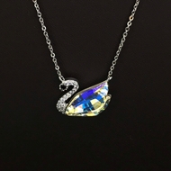 Show details for Holiday swan Pendant Necklace with Speedy Delivery