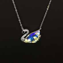 Show details for Holiday swan Pendant Necklace with Speedy Delivery