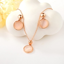 Show details for Low Cost Rose Gold Plated White 2 Piece Jewelry Set with Low Cost