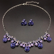 Show details for Party Platinum Plated 2 Piece Jewelry Set with Member Discount