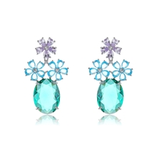 Show details for Affordable Copper or Brass Platinum Plated Dangle Earrings from Trust-worthy Supplier