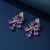 Picture of Buy Gold Plated Flowers & Plants Dangle Earrings with Price