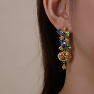 Picture of Good Yellow Irregular Dangle Earrings