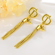 Show details for Funky Monogram Elegant Dangle Earrings