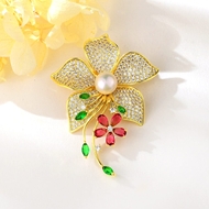 Show details for Pretty Cubic Zirconia Luxury Brooche