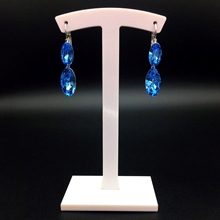 Show details for Great Value Blue Luxury Huggie Earrings with Full Guarantee