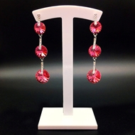 Show details for Luxury Red Dangle Earrings with Beautiful Craftmanship