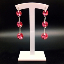 Show details for Luxury Red Dangle Earrings with Beautiful Craftmanship