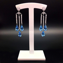 Show details for Luxury Swarovski Element Dangle Earrings with 3~7 Day Delivery