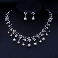 Show details for Attractive White Flowers & Plants 2 Piece Jewelry Set Best Price Show details for Attractive White Flowers & Plants 2 Piece Jewelry Set Best Price